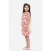 Girl's Chiffon Ruffled Sleeveless Dress (Multicolor)