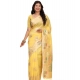 Women's Linen Cotton Printed Saree With Unstitched Blouse 5.5Mtr (Yellow) Women's Linen Cotton Printed Saree With Unstitched Blouse 5.5Mtr (Yellow)