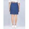 Girl's Denim Solid Buttoned Skirt (Blue) Girl's Denim Solid Buttoned Skirt (Blue)