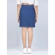 Girl's Denim Solid Buttoned Skirt (Blue) Girl's Denim Solid Buttoned Skirt (Blue)