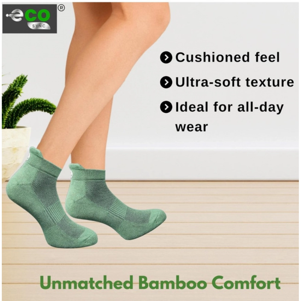 4_Pair Set Unisex Casual Cotton Printed Ankle Length Socks (Multicolor)