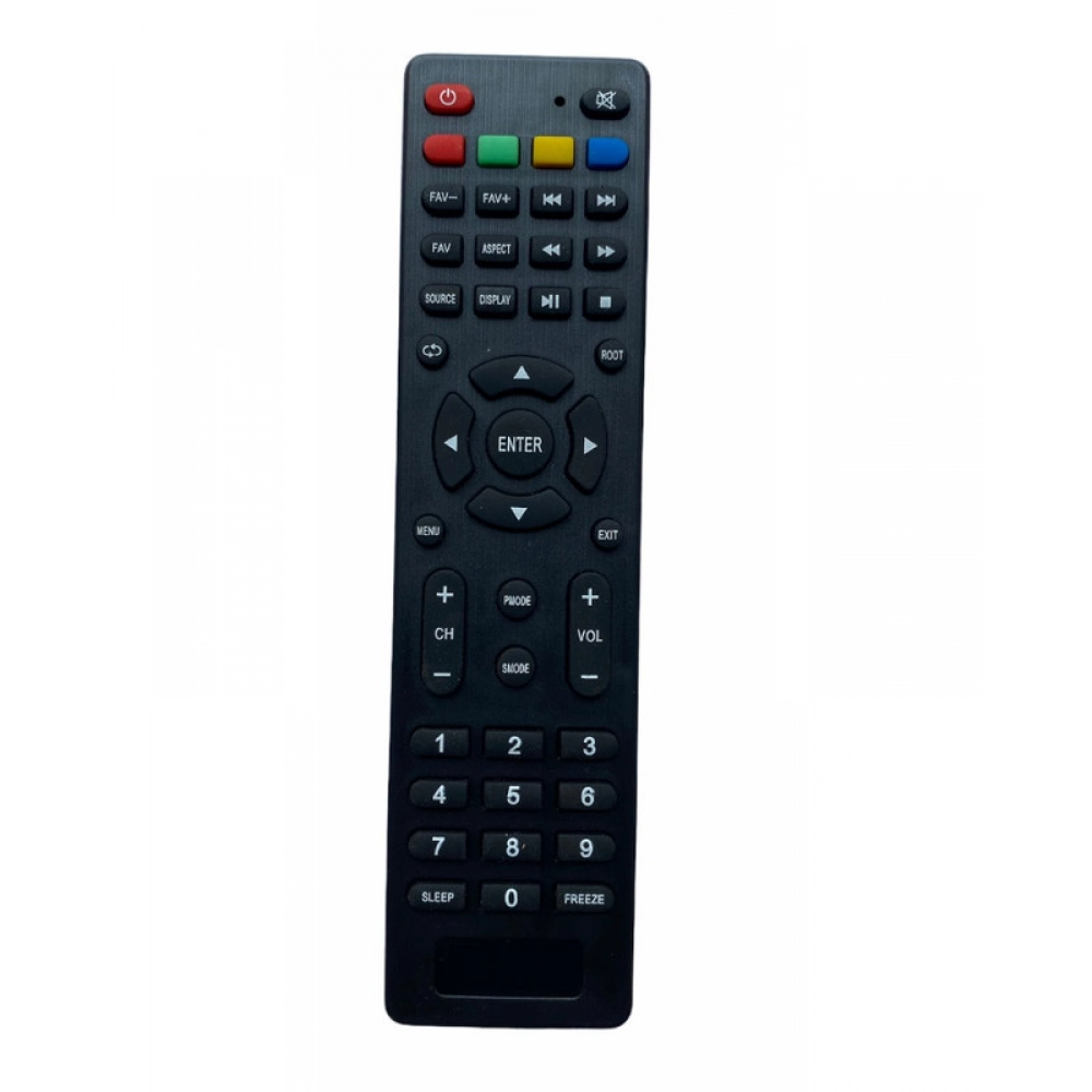 Ecomoye LCD/LED Remote No. 3210, Compatible/Replacement for Intex LCD/LED TV Remote, Black (Exactly Same Remote will Only Work)