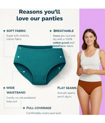 Pack of_12 Women's Cotton Solid Hipster Panty (Multicolor)