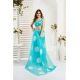 Women's Linen Cotton Printed Ready To Wear Saree With Unstitched Blouse 5.5 Mtr (Aqua_Blue) Women's Linen Cotton Printed Ready To Wear Saree With Unstitched Blouse 5.5 Mtr (Aqua_Blue)