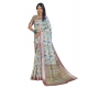 Women's Printed Cotton Linen Saree withPrinted Saree With Unstitched Blouse (Rust , 5-6Mtrs) Women's Printed Cotton Linen Saree withPrinted Saree With Unstitched Blouse (Rust , 5-6Mtrs)