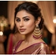 Women's Zinc Alloy Gold Plated Chandbali Earrings (Multicolor)