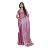 Dropship Women's Jimmy choo Embellished Bollywood Saree With Unstitched Blouse 5.5Mtr (Magenta)