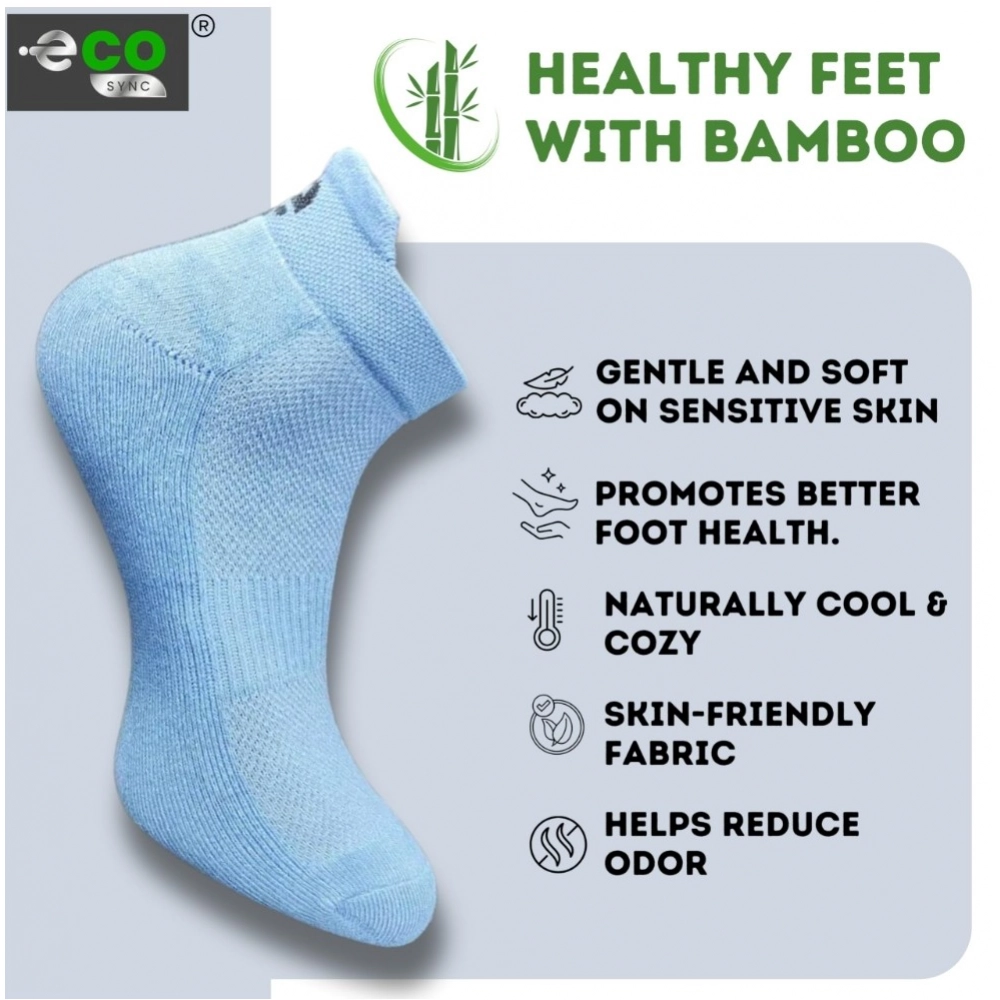 4_Pair Set Unisex Casual Cotton Printed Ankle Length Socks (Multicolor)