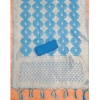 Women's Banarasi Silk Printed Unstitched Salwar Suit Material With Dupatta (Sky Blue, 3Mtrs) Women's Banarasi Silk Printed Unstitched Salwar Suit Material With Dupatta (Sky Blue, 3Mtrs)