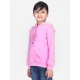 Girl's Fleece Embellished Long Sleeves Sweatshirt (Light Pink) Girl's Fleece Embellished Long Sleeves Sweatshirt (Light Pink)