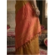 Women's Cotton Printed Saree With Unstitched Blouse 5.5Mtr (Mustrad)