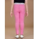Girl's Cotton Lycra Star Print Elasticated Leggings (Pink) Girl's Cotton Lycra Star Print Elasticated Leggings (Pink)