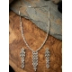 Women's Brass Silver Plated Necklace set (Silver) Women's Brass Silver Plated Necklace set (Silver)