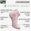 4_Pair Set Unisex Casual Cotton Printed Ankle Length Socks (Multicolor)