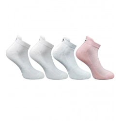 4_Pair Set Unisex Casual Cotton Printed Ankle Length Socks (Multicolor)