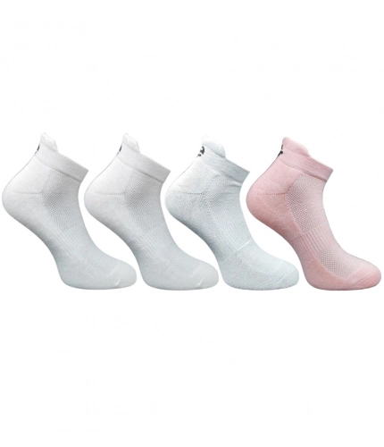 4_Pair Set Unisex Casual Cotton Printed Ankle Length Socks (Multicolor)