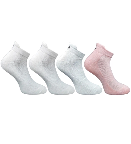 4_Pair Set Unisex Casual Cotton Printed Ankle Length Socks (Multicolor)