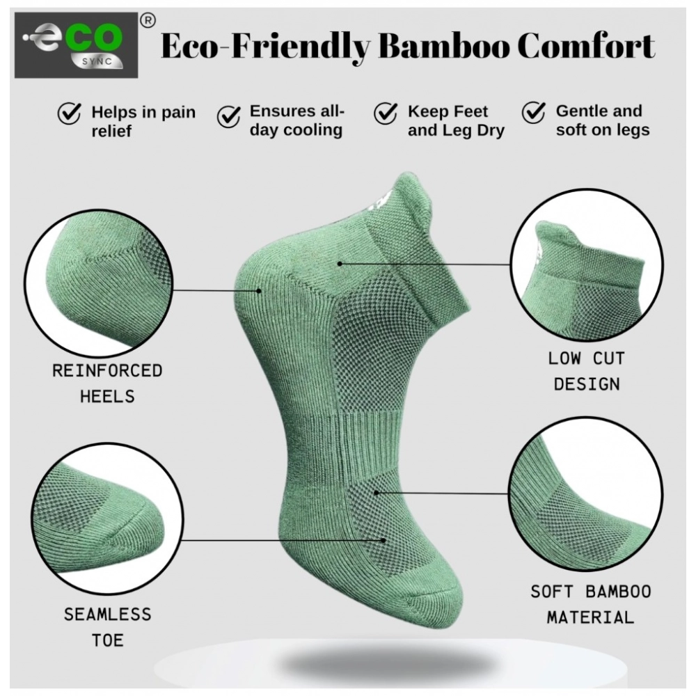 4_Pair Set Unisex Casual Cotton Printed Ankle Length Socks (Multicolor)