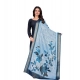 Women's chanderi silk  Printed Dupatta (Blue, Length: 2 Mtr)