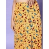 Women's Polyester Floral Side Zip Skirt (Multicolor)