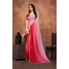 Women's Chiffon Embroidred Saree With Unstitched Blouse 5.5Mtr (Pink) Women's Chiffon Embroidred Saree With Unstitched Blouse 5.5Mtr (Pink)