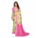 Women's Georgette Printed Saree With Unstitched Blouse 5.5Mtr (Yellow) Women's Georgette Printed Saree With Unstitched Blouse 5.5Mtr (Yellow)