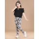 Girl's Cotton Lycra Floral Elasticated Jeggings (Multicolor) Girl's Cotton Lycra Floral Elasticated Jeggings (Multicolor)