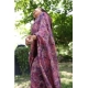 Women's Faux_Tussar_Silk Abstract_Print Saree With Unstitched Blouse 5.5Mtr (Purple)