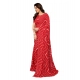 Women's Georgette Printed Saree With Unstitched Blouse 5.5Mtr (Red) Women's Georgette Printed Saree With Unstitched Blouse 5.5Mtr (Red)