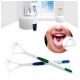 Pack Of 3_Double Edged Plastic Tongue Cleaner (Color: Assorted ) Pack Of 3_Double Edged Plastic Tongue Cleaner (Color: Assorted )
