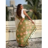 Women's Linen Printed Saree With Unstitched Blouse 5.5Mtr (Mahendi) Women's Linen Printed Saree With Unstitched Blouse 5.5Mtr (Mahendi)