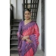 Women's Faux_Tussar Ikat Saree With Unstitched Blouse 5.5Mtr (Peach) Women's Faux_Tussar Ikat Saree With Unstitched Blouse 5.5Mtr (Peach)