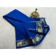 Women's Crepe Chit Pallu Solid Saree With Unstitched Blouse 5.5Mtr (Navy Blue)