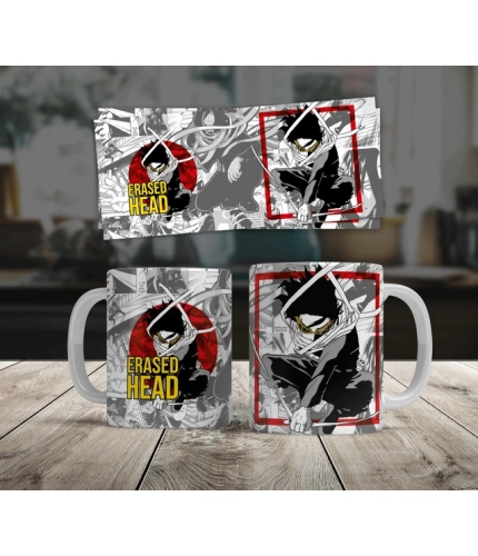 Anime Erased Head Ceramic Printed Coffee Mug (White)