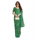 Women's Georgette Printed Saree With Unstitched Blouse 5.5Mtr (Green) Women's Georgette Printed Saree With Unstitched Blouse 5.5Mtr (Green)