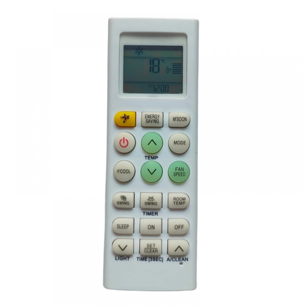 Ecomoye AC Remote No. 36A (No Backlight), Compatible/Replacement for LG AC Remote Control, White (Exactly Same Remote will Only Work)