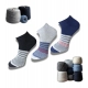 3_Pair Set Unisex Casual Cotton Printed Low Cut Socks (Multicolor)
