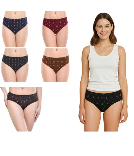 Pack of_6 Women's Cotton Printed Hipster Panty (Multicolor)