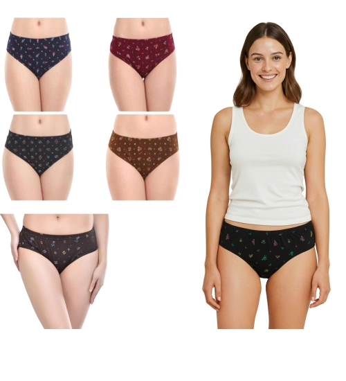 Pack of_6 Women's Cotton Printed Hipster Panty (Multicolor)