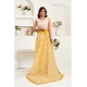Women's Linen Cotton Printed Ready To Wear Saree With Unstitched Blouse 5.5 Mtr (Light_Mustard)