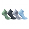 4_Pair Set Unisex Casual Cotton Printed Ankle Length Socks (Multicolor)