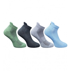 4_Pair Set Unisex Casual Cotton Printed Ankle Length Socks (Multicolor)