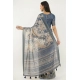 Women's Polyester Printed Saree With Unstitched Blouse 5.5 Mtr (Multicolor)