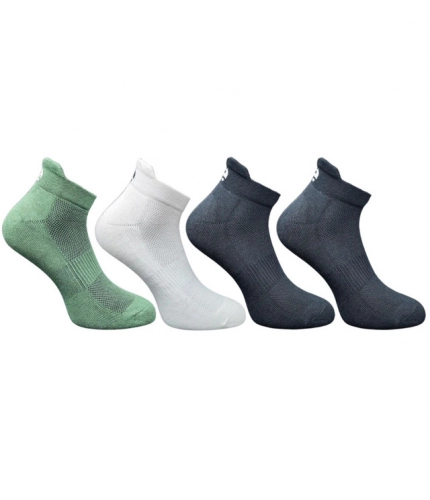 4_Pair Set Unisex Casual Cotton Printed Ankle Length Socks (Multicolor)