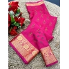 Women's Digital Dolla Silk Printed Saree With Unstitched Blouse 5.5Mtr (Pink) Women's Digital Dolla Silk Printed Saree With Unstitched Blouse 5.5Mtr (Pink)