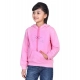 Girl's Fleece Embellished Long Sleeves Sweatshirt (Light Pink) Girl's Fleece Embellished Long Sleeves Sweatshirt (Light Pink)