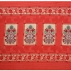 Fleece Floral Printed Double Polar Warm Bedsheet with 2 Pillow Cover (Red)