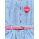 Girl's Denim Embellished Sleeveless Dress with Belt (Light Blue) Girl's Denim Embellished Sleeveless Dress with Belt (Light Blue)