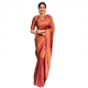 Women's Litchi silk Printed Saree With Unstitched Blouse (Red) Women's Litchi silk Printed Saree With Unstitched Blouse (Red)