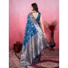 Women's Banarasi Silk Printed Saree With Unstitched Blouse 5.5Mtr (Pinch) Women's Banarasi Silk Printed Saree With Unstitched Blouse 5.5Mtr (Pinch)